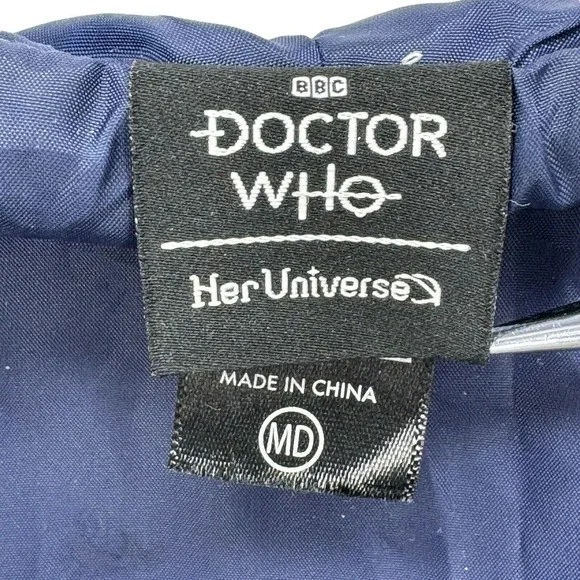 BBC Her Universe 13th DOCTOR WHO Thirteenth Cosplay Costume Gray Trench Coat MED - Picture 11 of 11